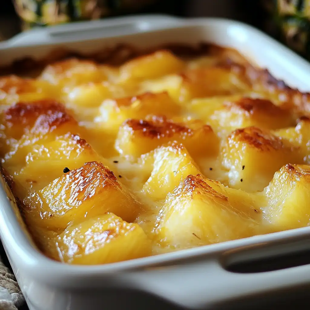 preparing pineapple casserole recipe step-by-step